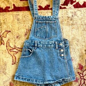 Girls denim skort overalls - Zara
